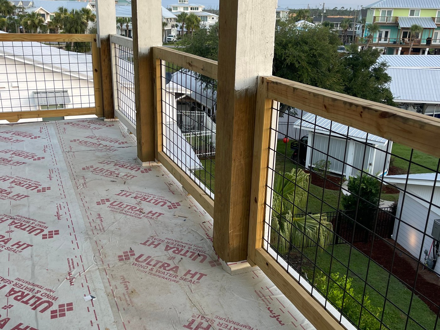 Coastal deck and railing construction